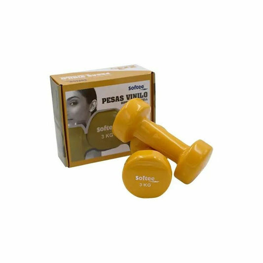 Dumbbell Set 3 kg – Softee, Yellow