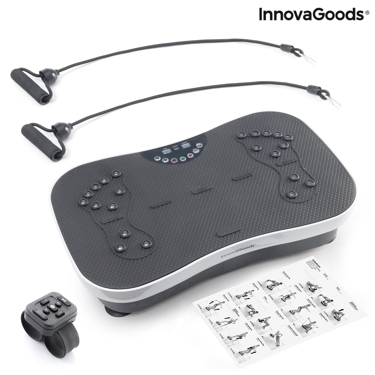Vibration Fitness Plate – Vybeform, Includes Exercise Accessories