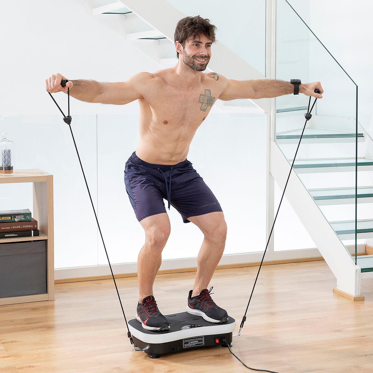 Vibration Fitness Plate – Vybeform, Includes Exercise Accessories
