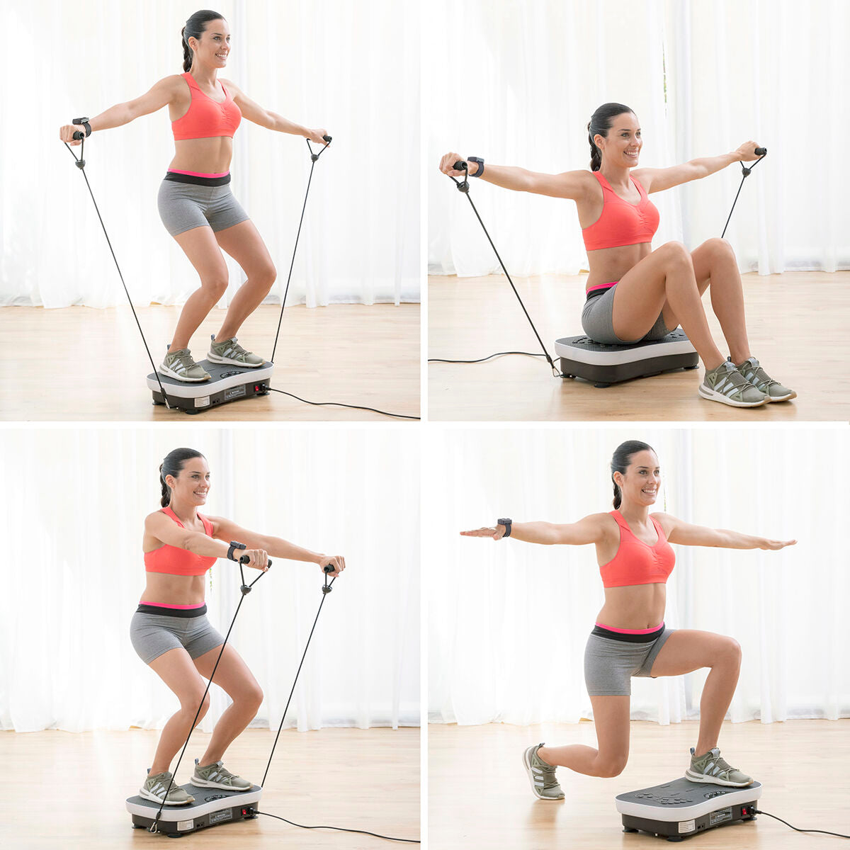 Vibration Fitness Plate – Vybeform, Includes Exercise Accessories